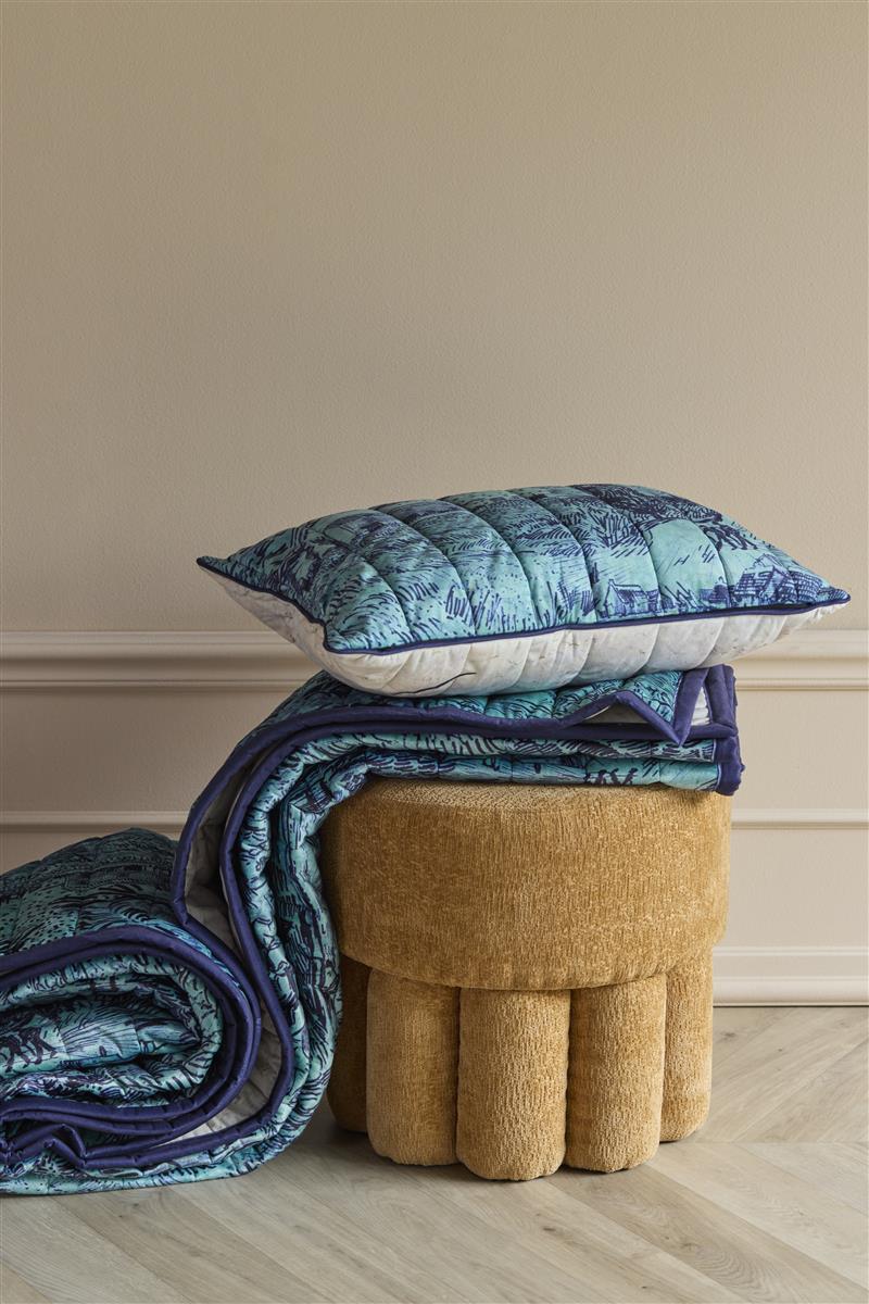Beddinghouse x Van Gogh Museum Champ de Ble Sprei - Blauw