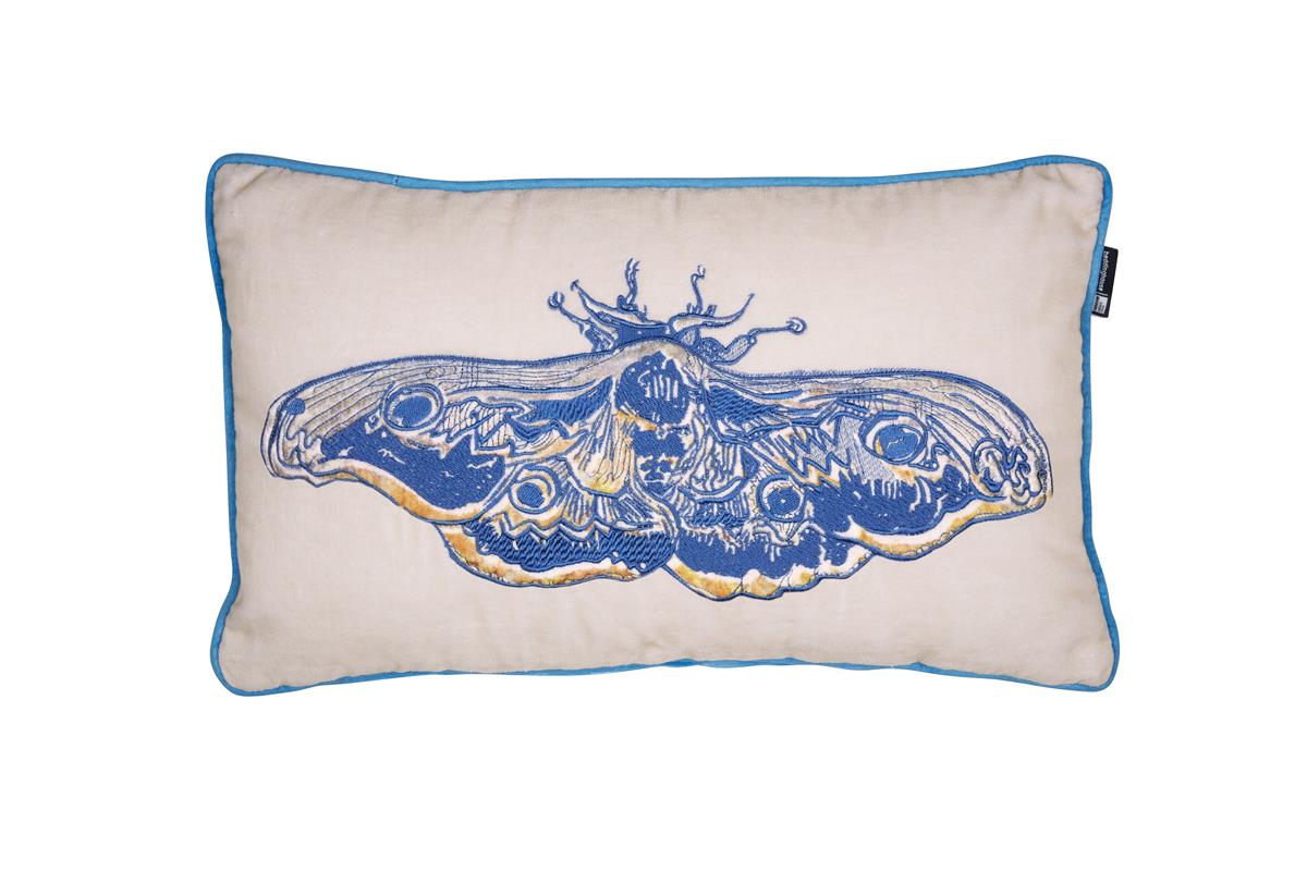 Beddinghouse x Van Gogh Museum Paon de Bonne Nuit Decoratiekussen - Blauw