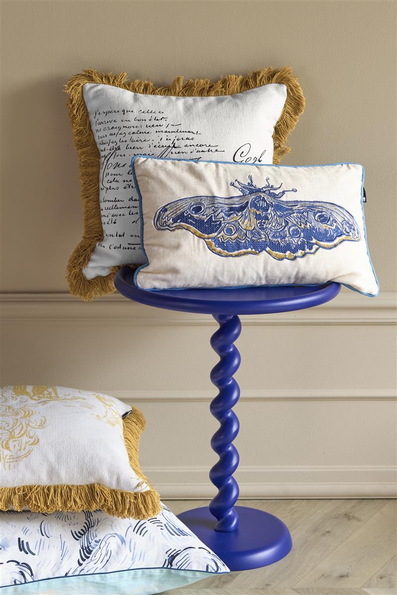 Beddinghouse x Van Gogh Museum Paon de Bonne Nuit Decoratiekussen - Blauw
