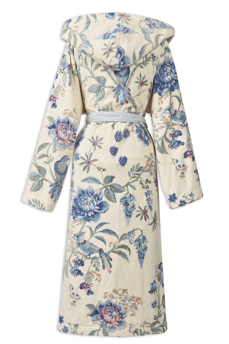 Pip Studio Secret Garden Bathrobe - WhiteBlue
