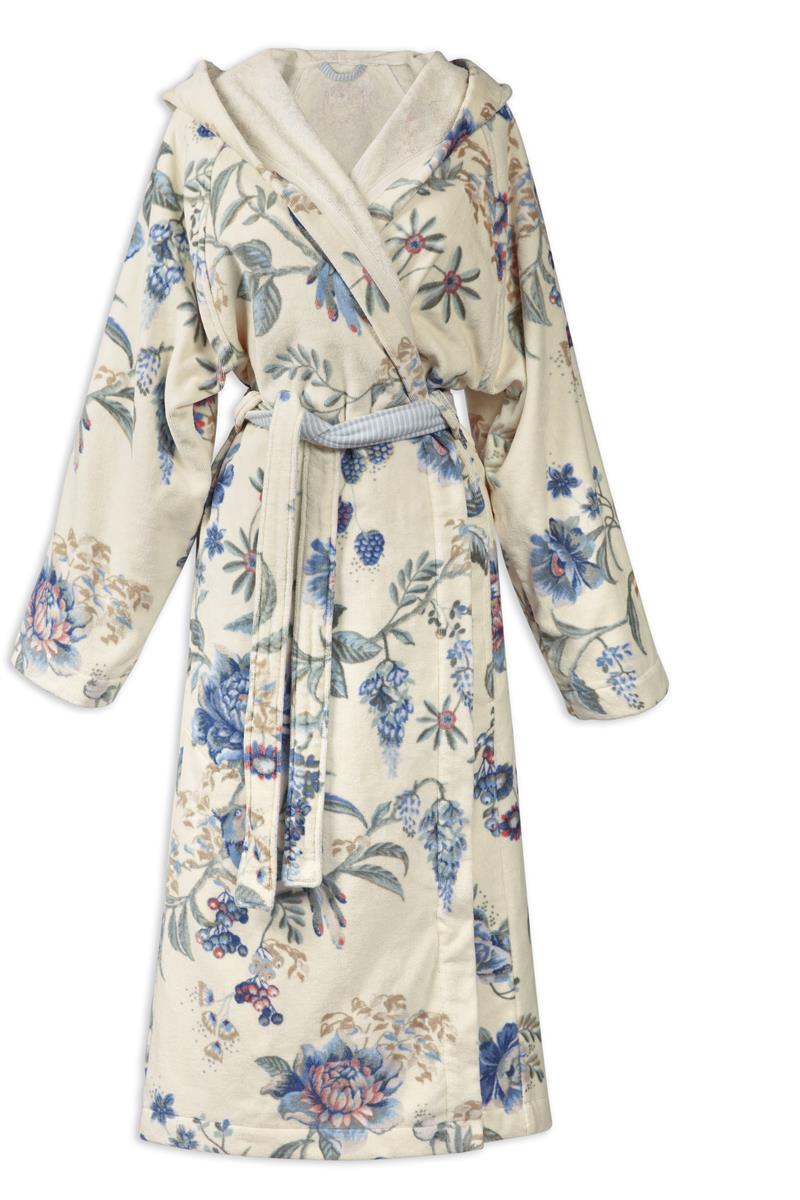 Pip Studio Secret Garden Bathrobe - WhiteBlue