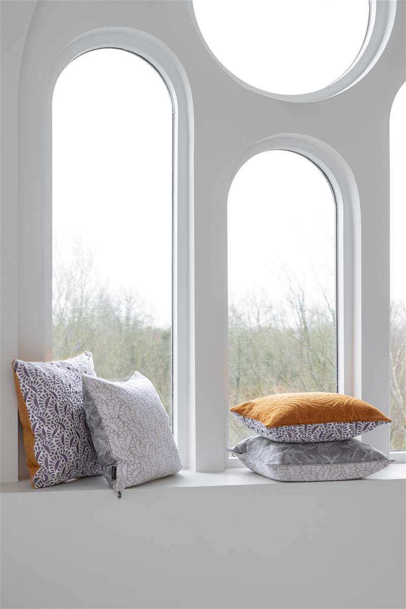 MOOOI Woodblock Beetle Square Decoratiekussen - Lichtpaars