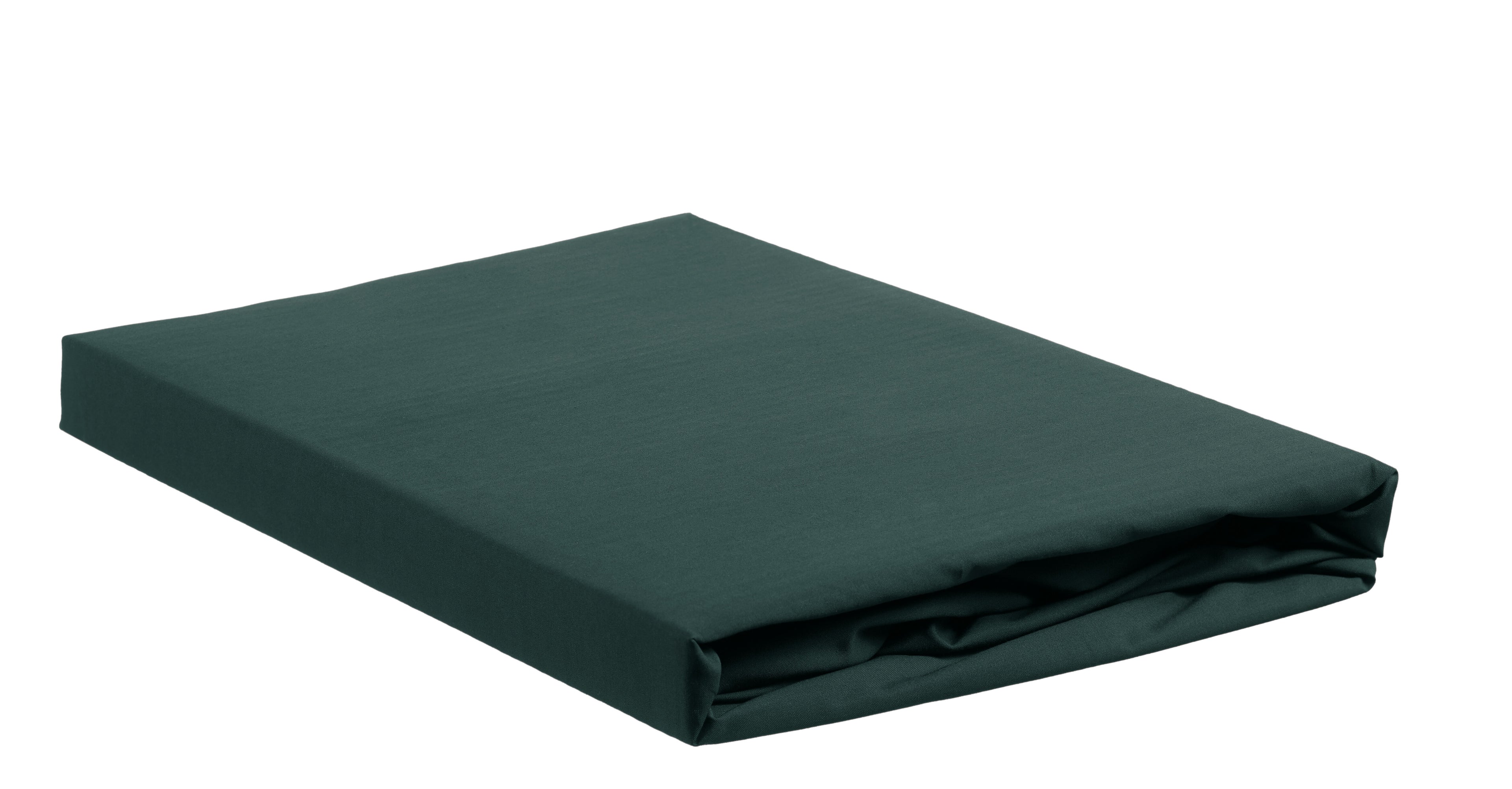 Ambiante Split Topper Fitted Sheet - Cotton - Dark Green