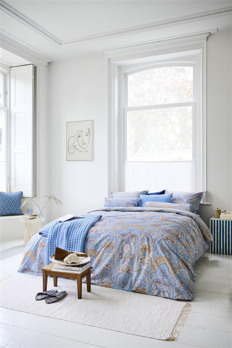 Pip Studio Jabali Flower dekbedovertrek - Blauw