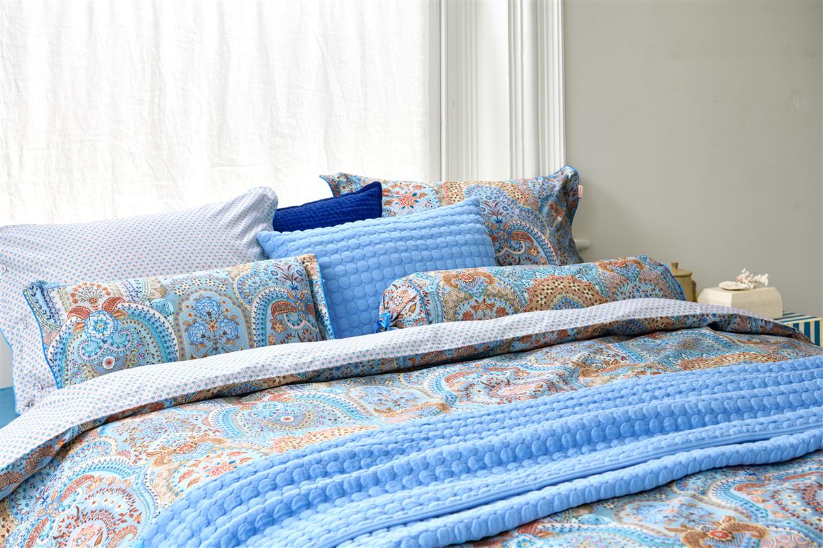 Pip Studio Jabali Flower dekbedovertrek - Blauw