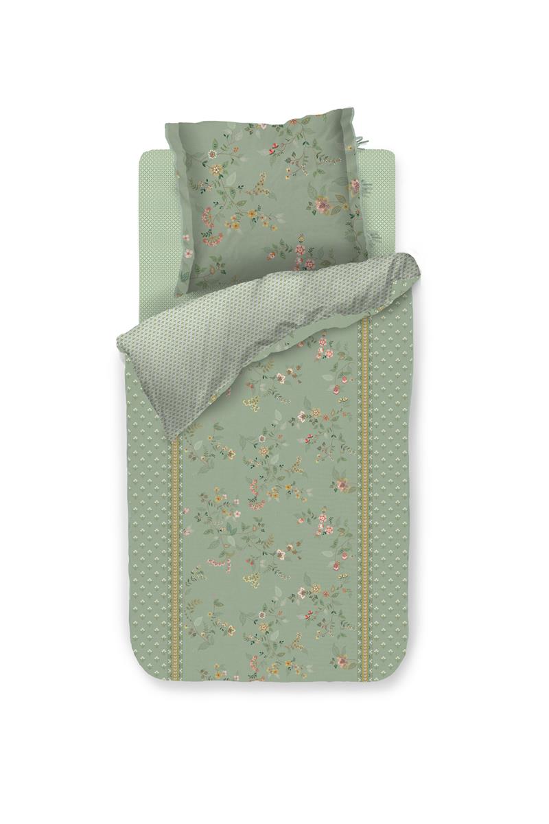 Pip Studio Kili Flower dekbedovertrek - Groen