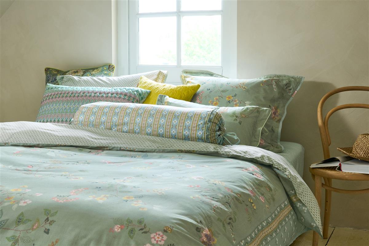 Pip Studio Kili Flower dekbedovertrek - Groen