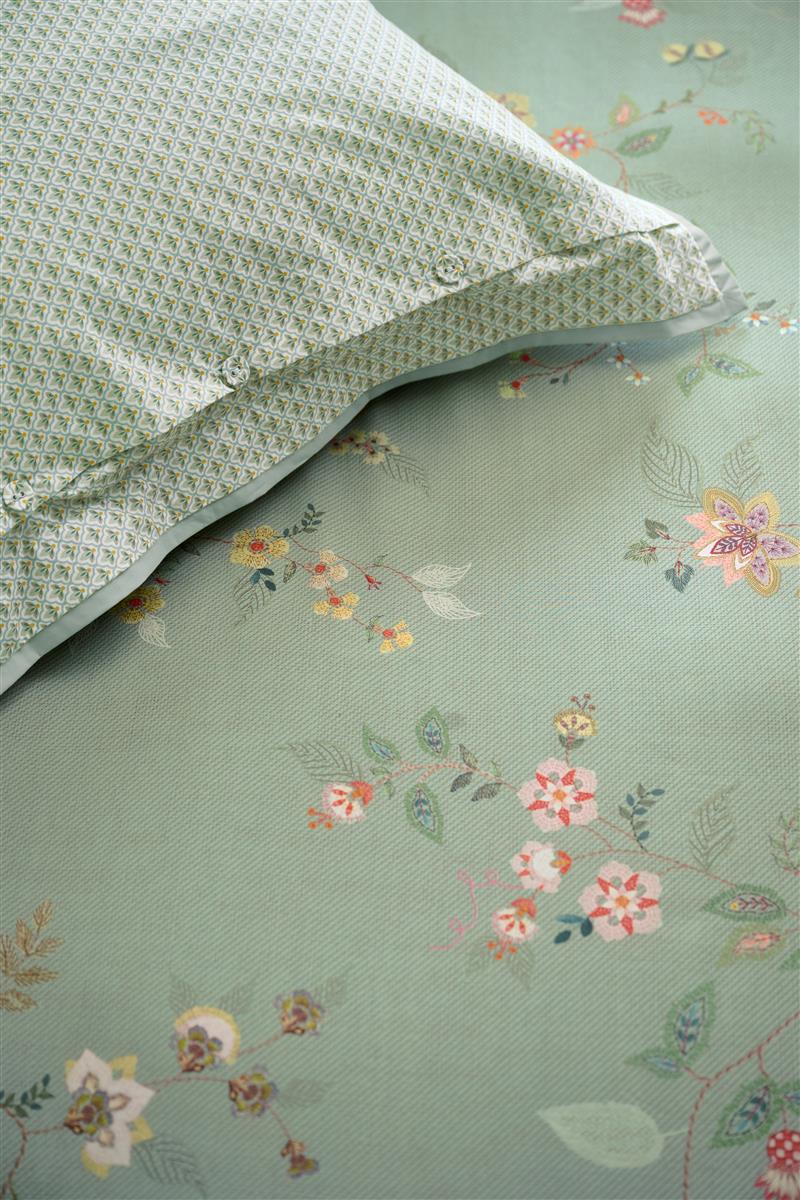 Pip Studio Kili Flower dekbedovertrek - Groen