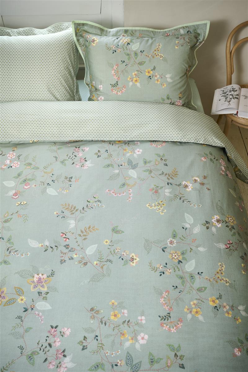 Pip Studio Kili Flower dekbedovertrek - Groen
