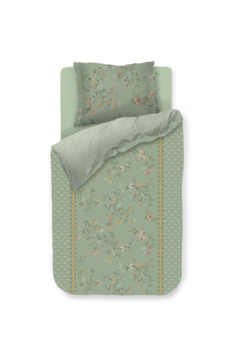 Pip Studio Kili Flower dekbedovertrek - Groen