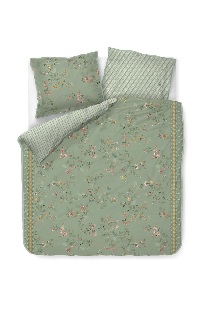 Pip Studio Kili Flower dekbedovertrek - Groen