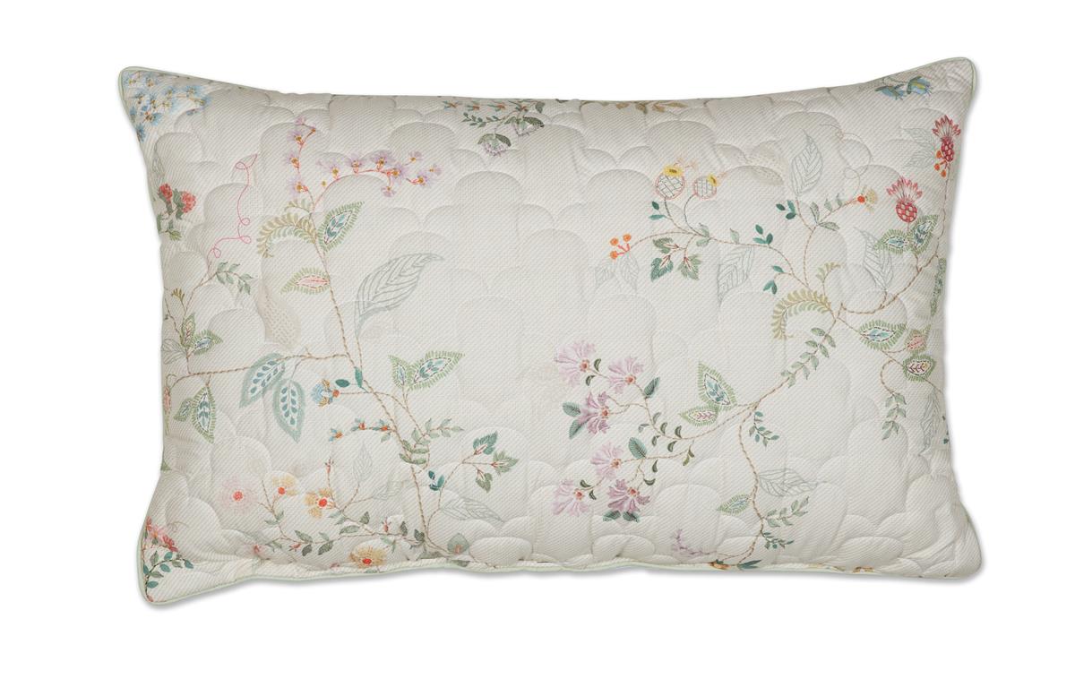 Pip Studio Kili Flower Quilted Decoratiekussen - Wit