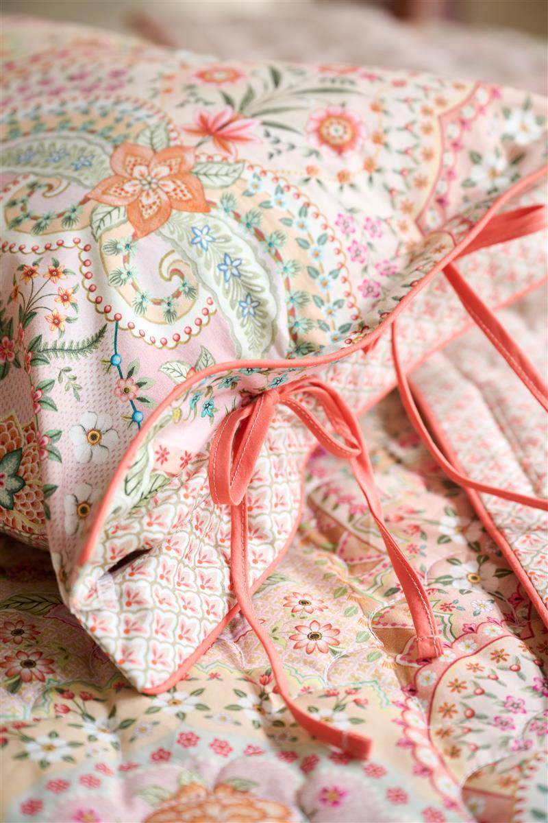 Pip Studio Jabali Flower Decoratiekussen - Koraalrood