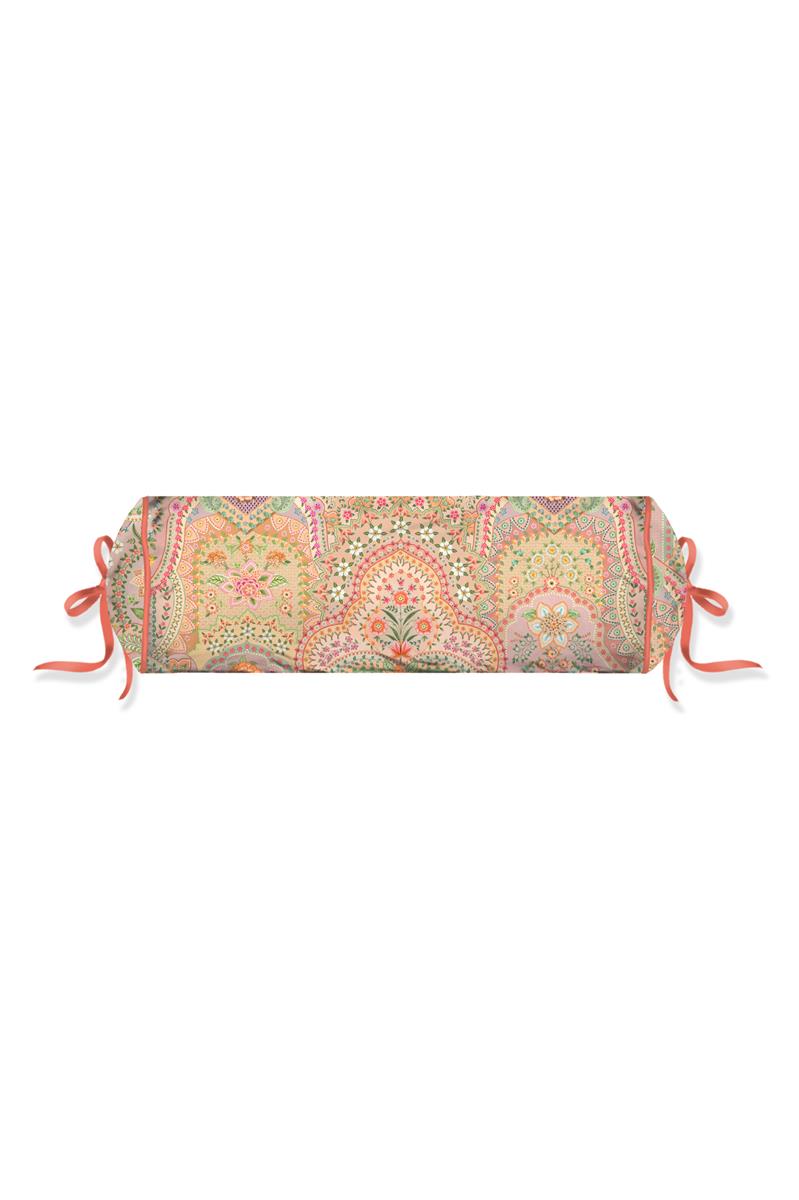 Pip Studio Jabali Flower Roll Decoratiekussen - Koraalrood