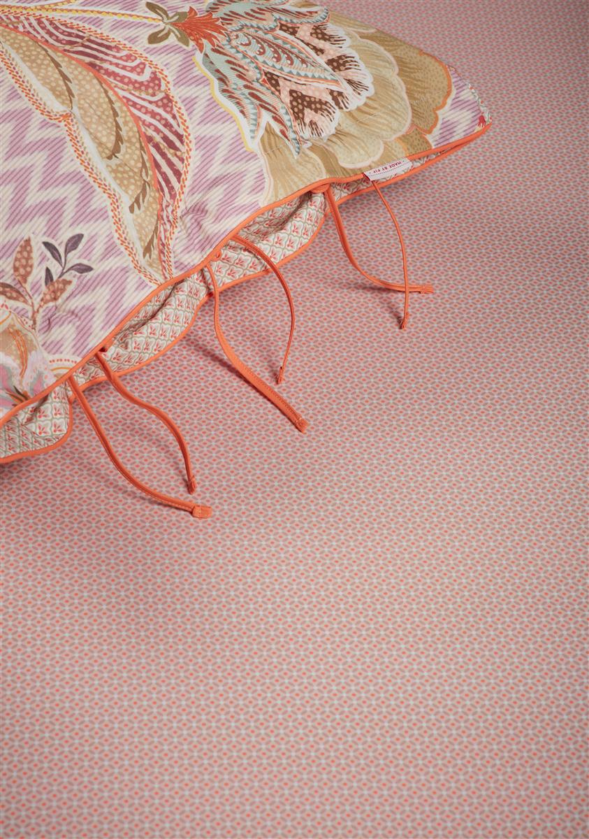 Pip Studio Hoeslaken - Percale katoen - Koraalrood