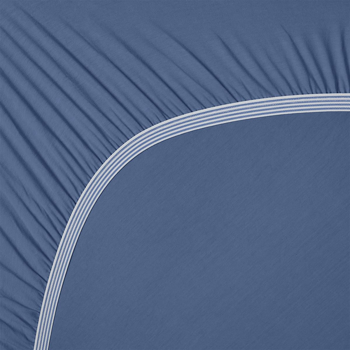 Pip Studio Hoeslaken - Jersey Stretch - Blauw