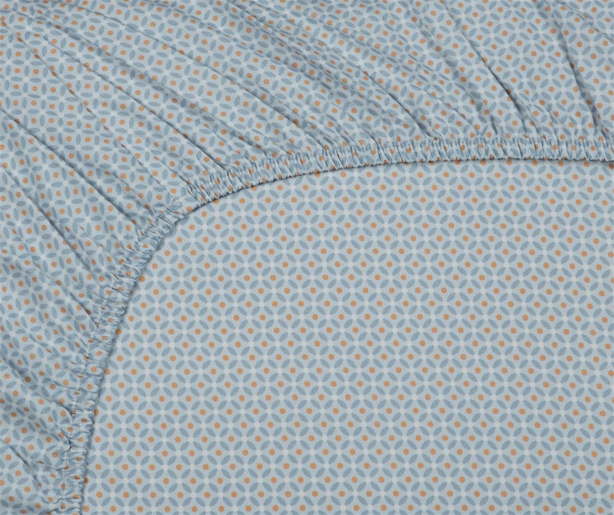 Pip Studio Hoeslaken - Percale katoen - GreyBlue