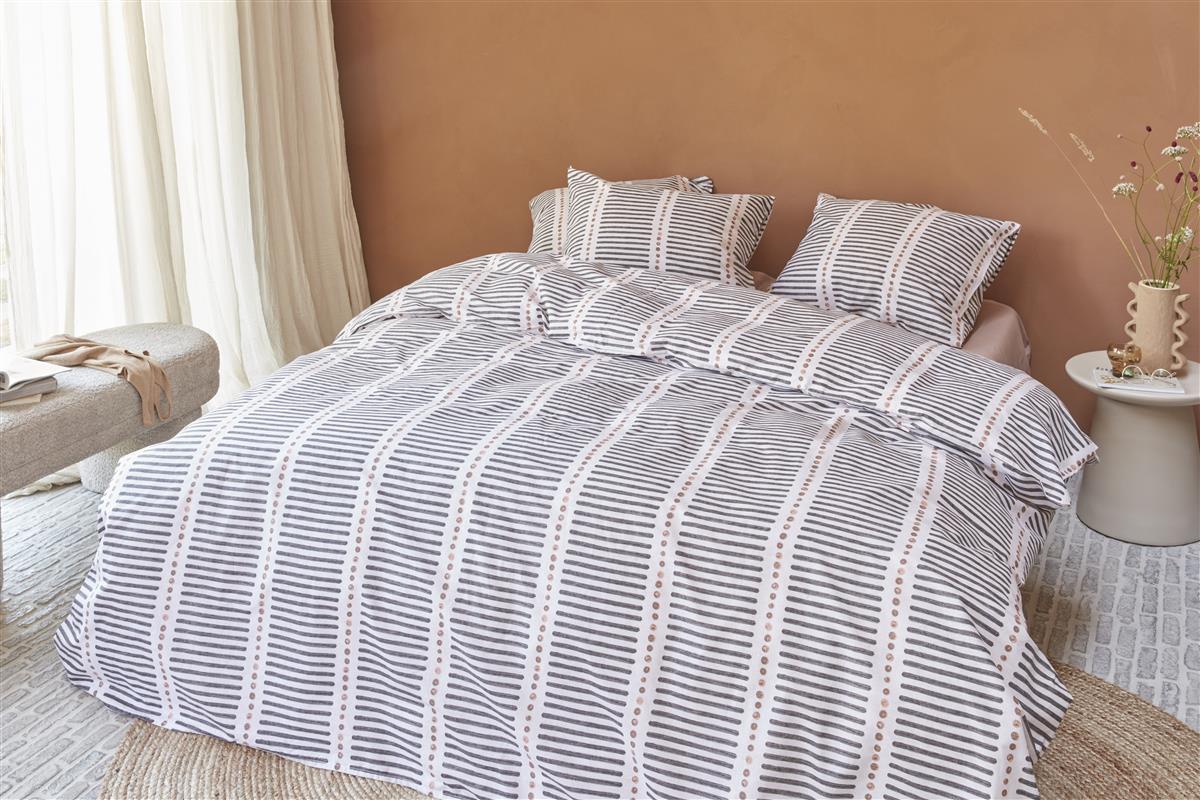 vtwonen Dot and Stripe duvet cover - Blush