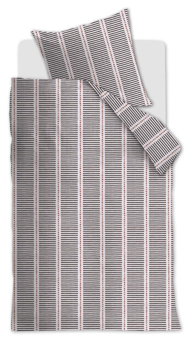 vtwonen Stip and Stripe dekbedovertrek - Blush