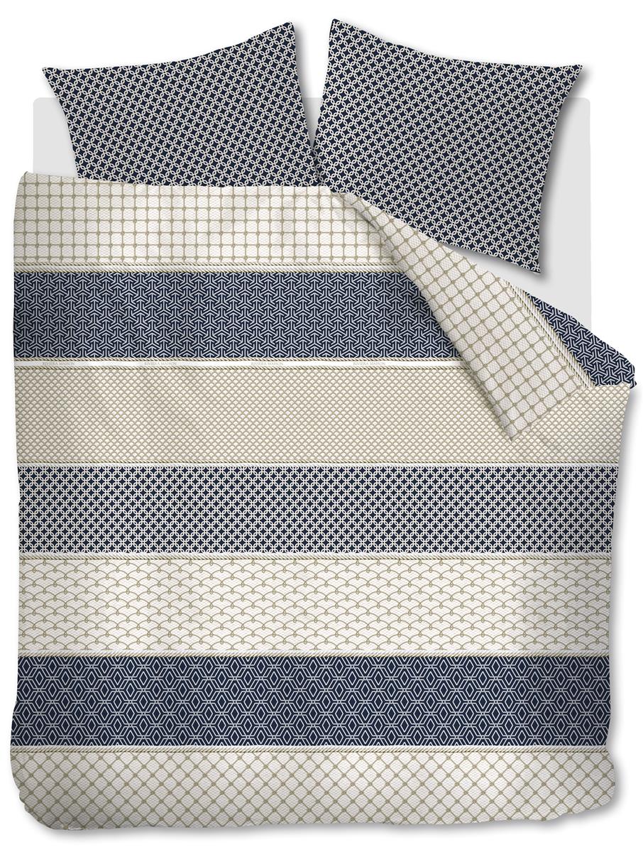 Riviera Maison Ropes dekbedovertrek - Marineblauw