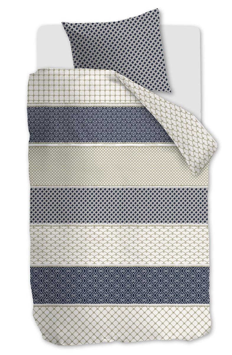 Riviera Maison Ropes dekbedovertrek - Marineblauw