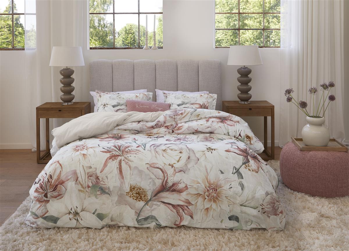 Riviera Maison Lily Love dekbedovertrek - Roze