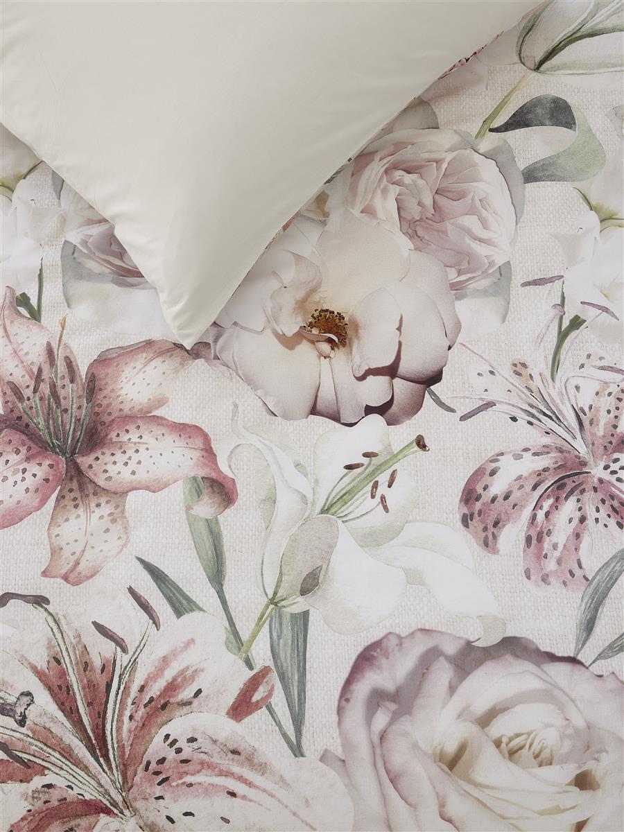 Riviera Maison Lily Love dekbedovertrek - Roze
