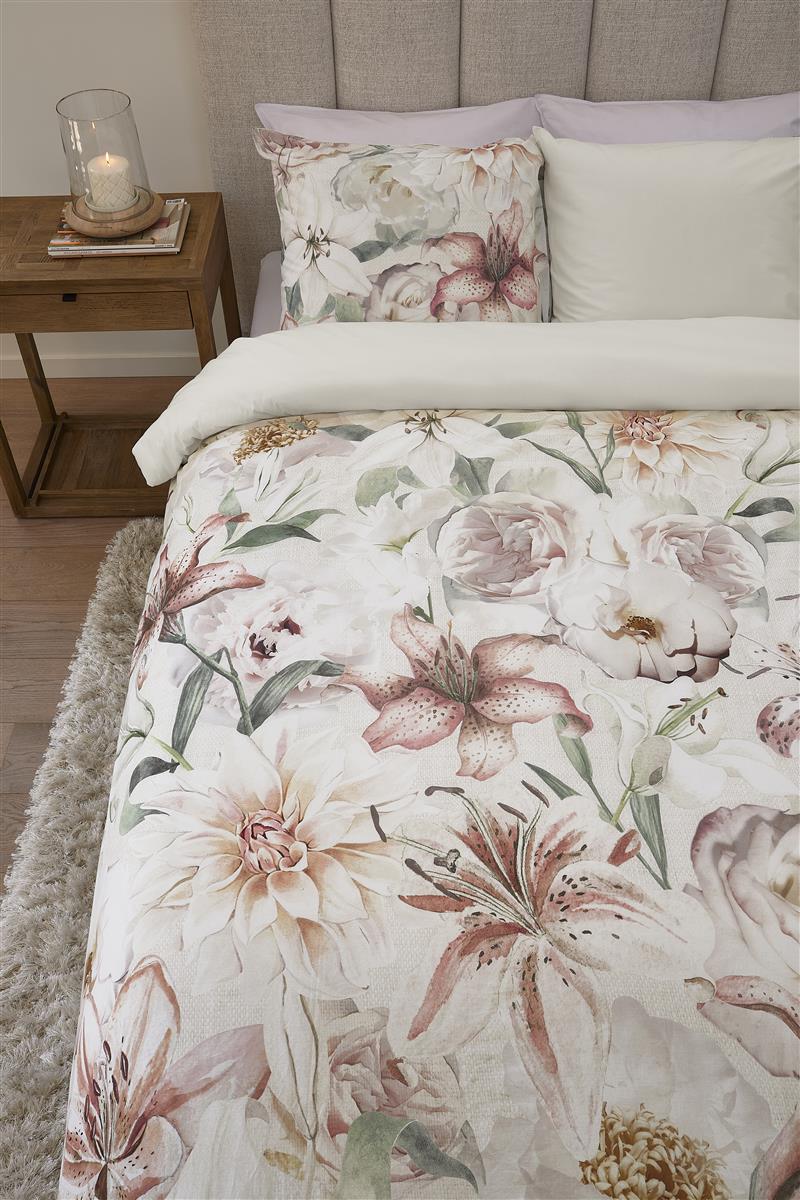 Riviera Maison Lily Love dekbedovertrek - Roze