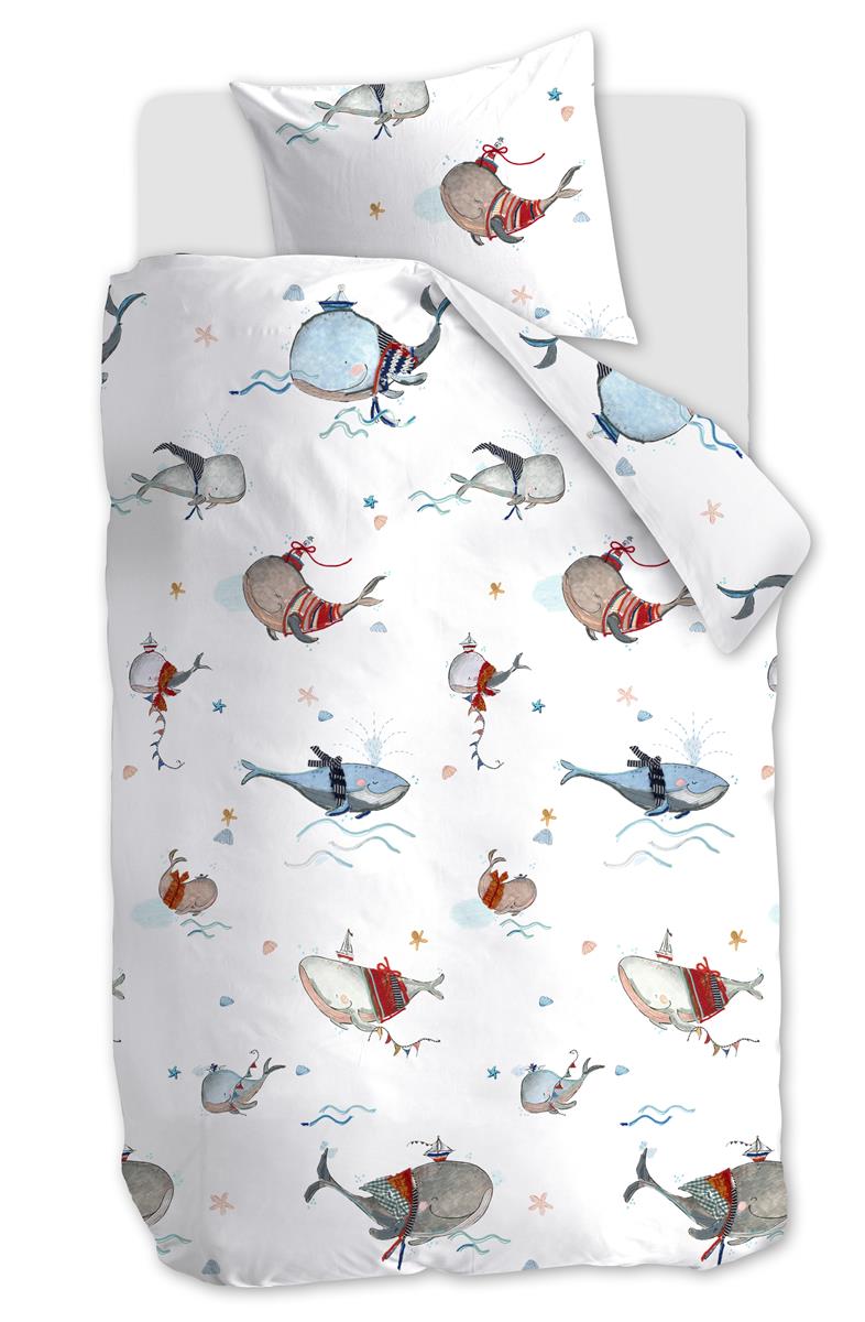 Beddinghouse Kids Whaletastic duvet cover - Blue