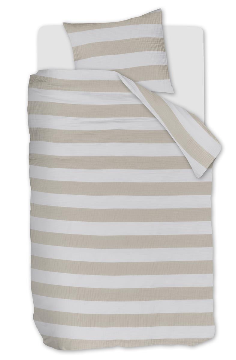 Riviera Maison Striped duvet cover - Sand