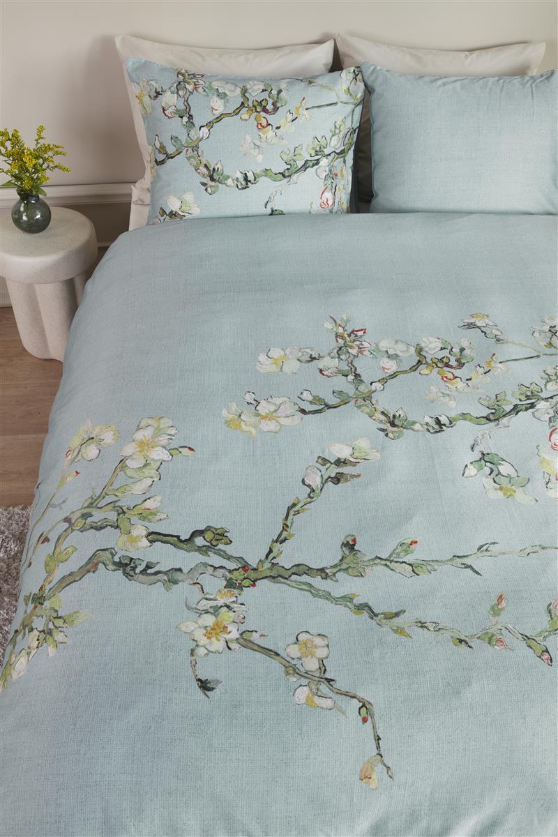 Beddinghouse x Van Gogh Museum Blossom dekbedovertrek - Blauw Grijs