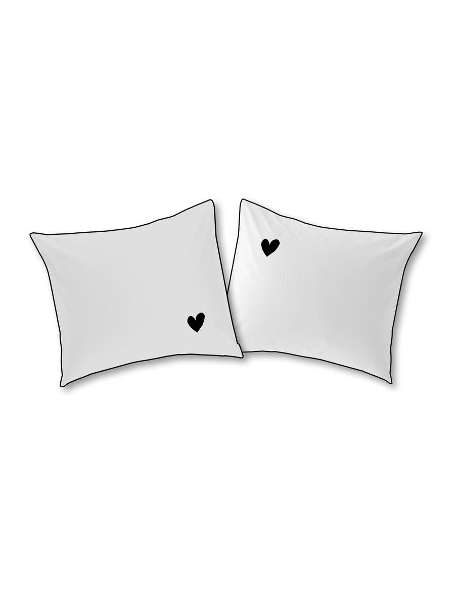 vtwonen Heart pillowcase set - White - set of 2