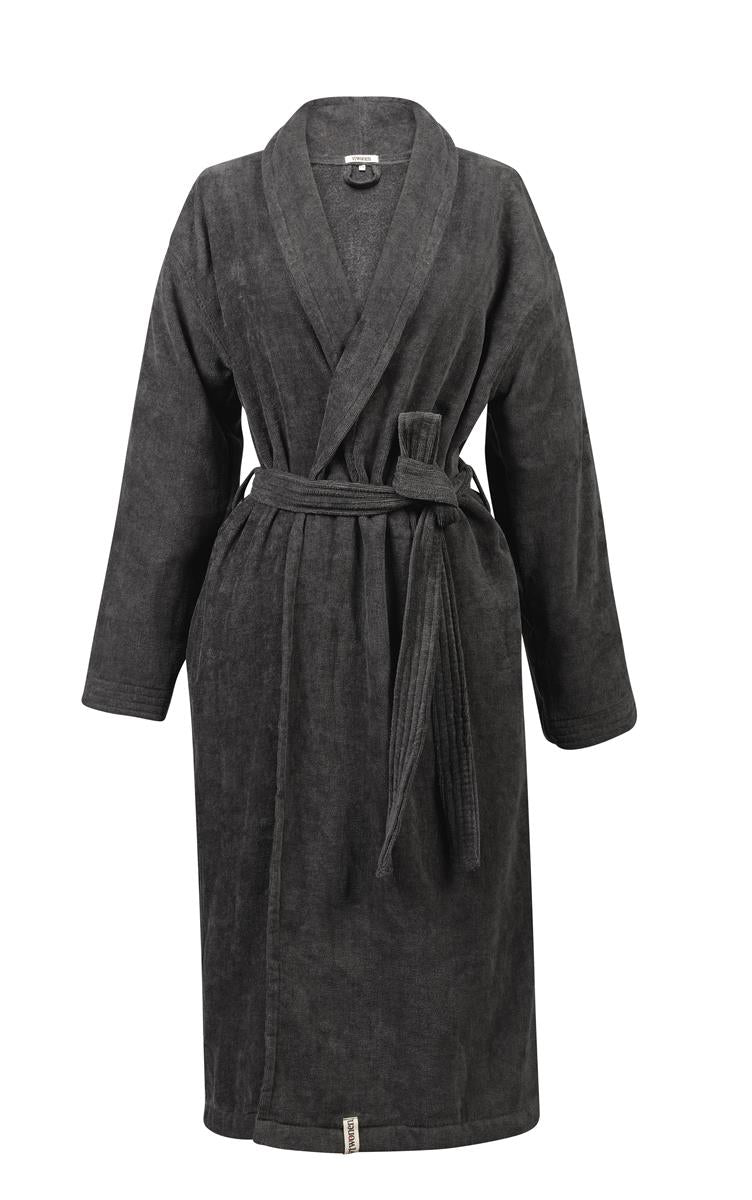 vtwonen Soft Embrace Bathrobe - Anthracite