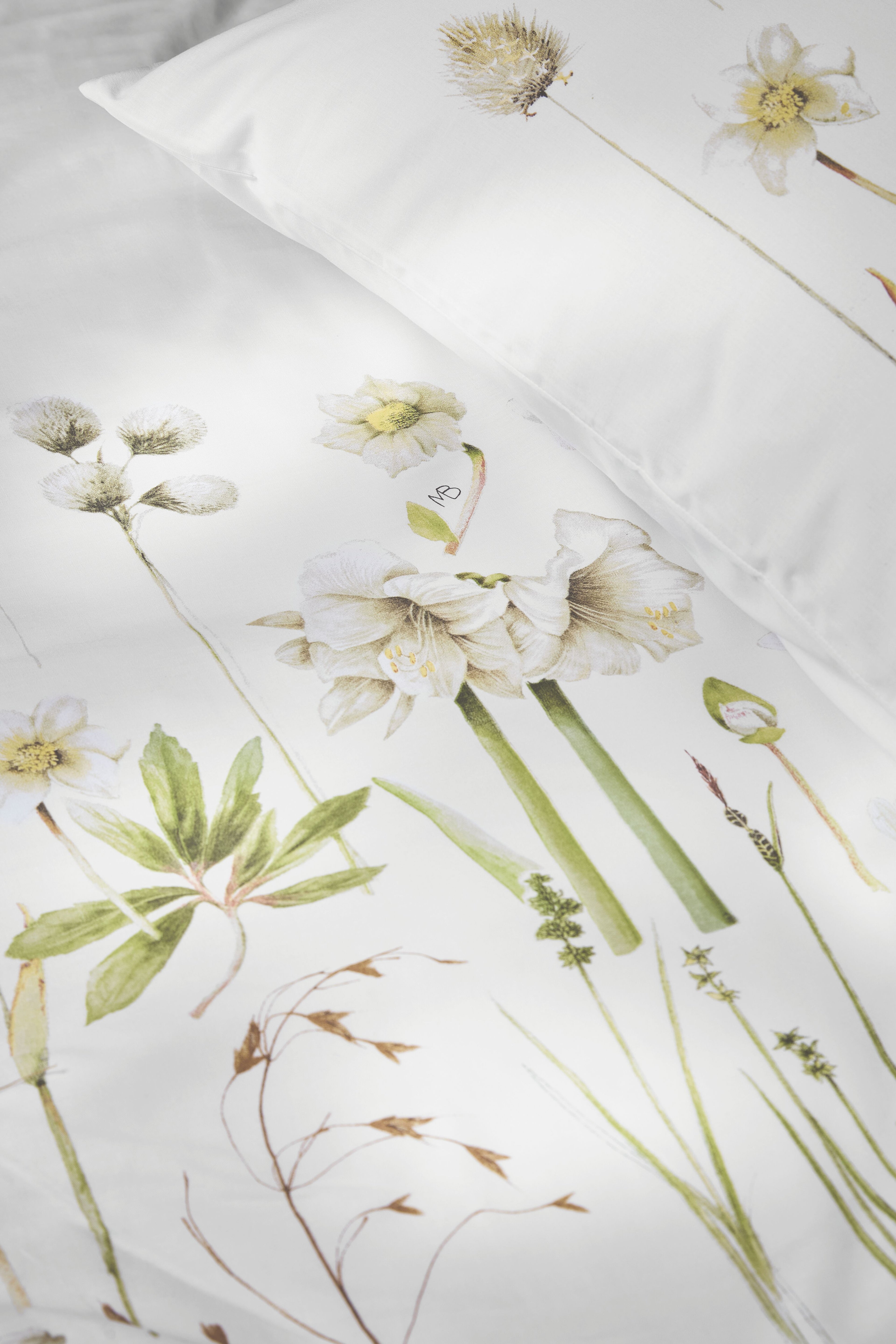 Amaryllis Dekbedovertrek - Wit
