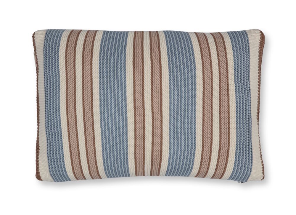 Pip Studio Bonsoir Combistripe Decorative Cushion - Blue