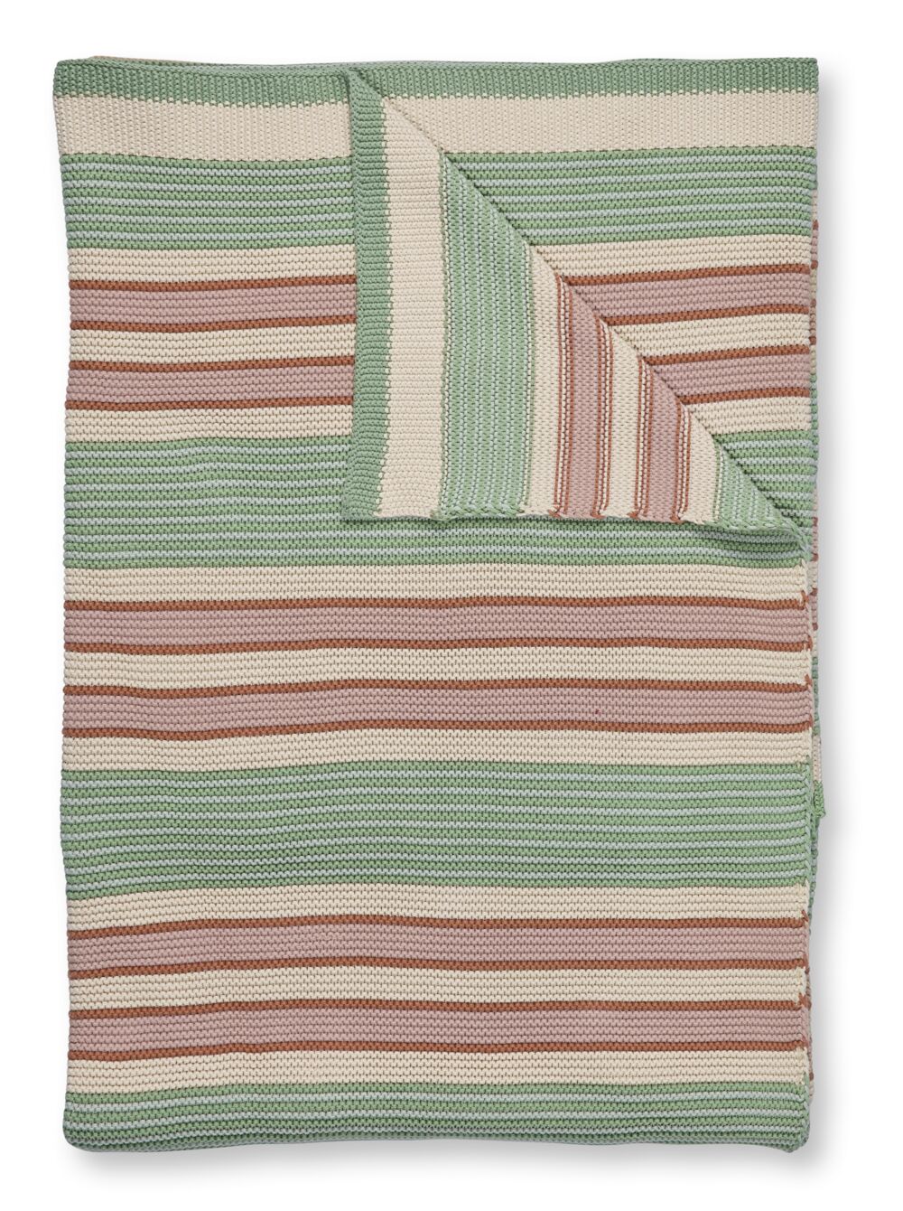 Pip Studio Bonsoir Combistripe Bedspread - Green