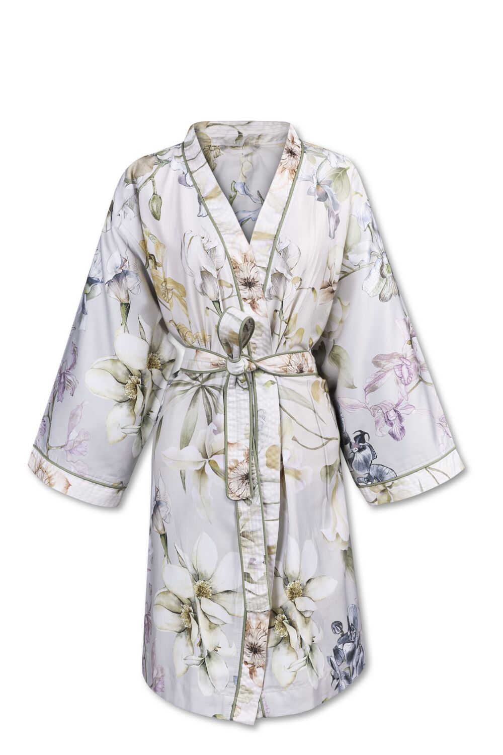 Kardol Branche Bathrobe - Grey Green