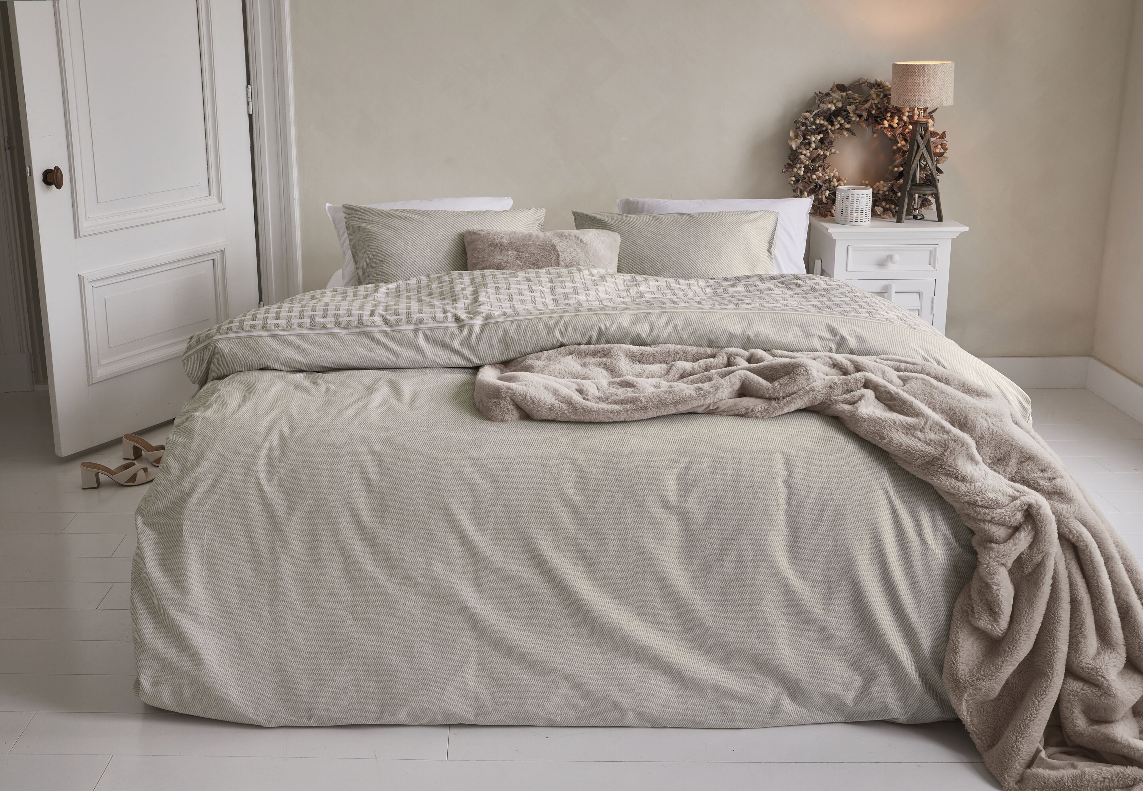 Hayes Duvet Cover - Sand