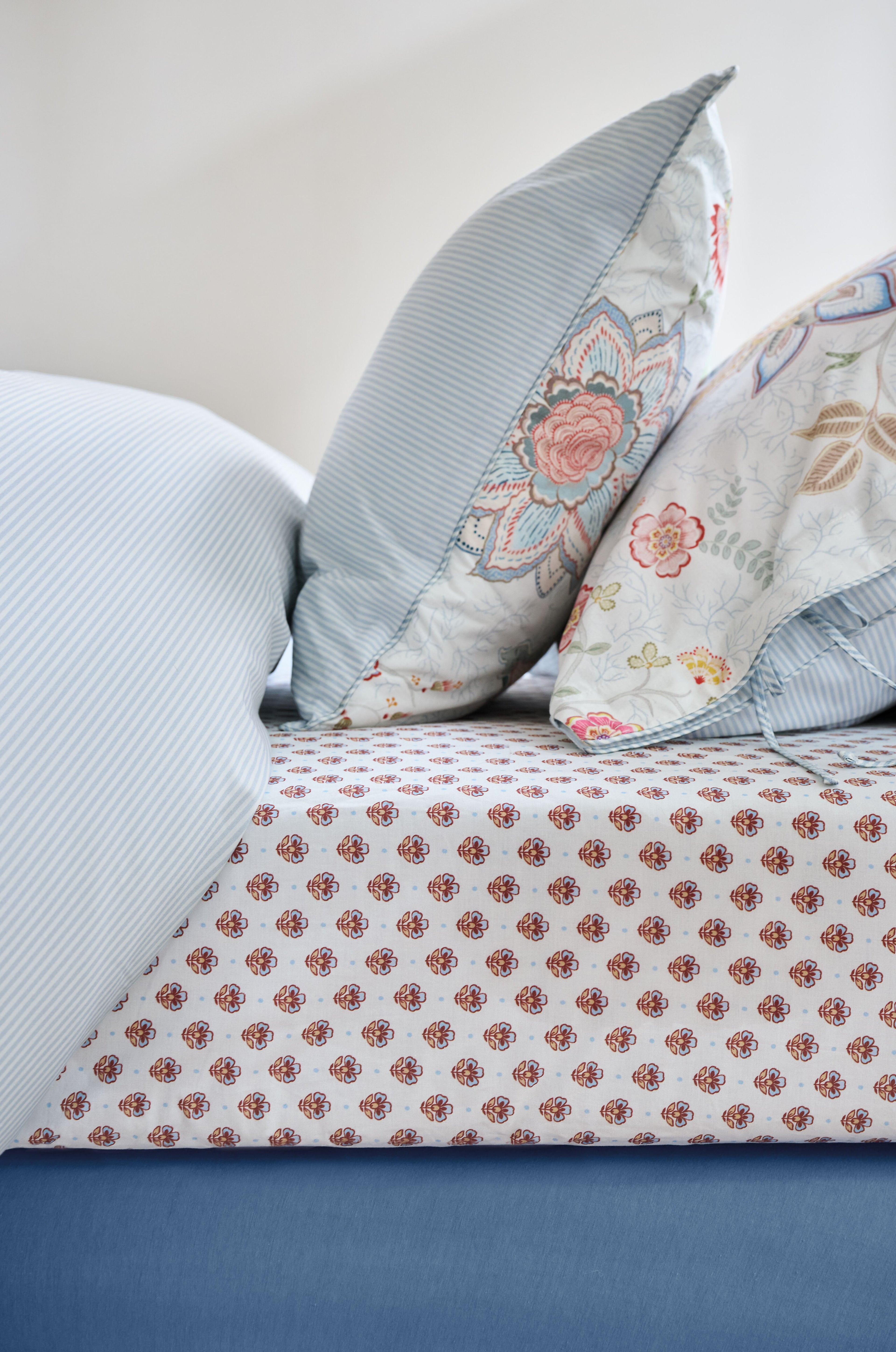 Pip Studio Hoeslaken - katoen - Licht blauw