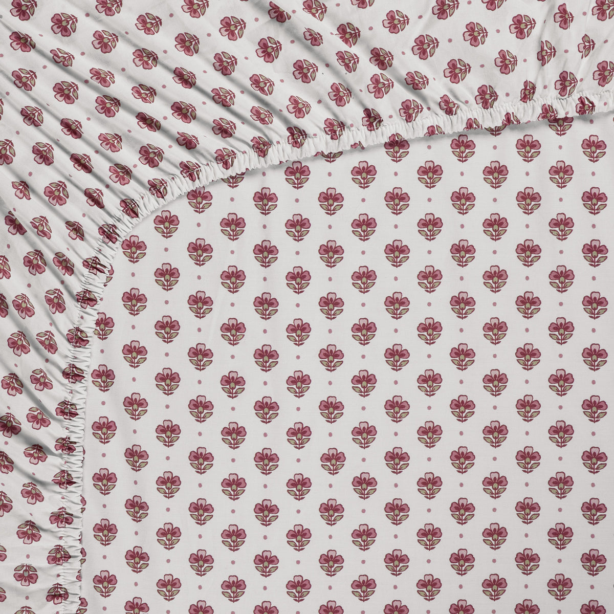 Pip Studio Hoeslaken - katoen - Licht roze