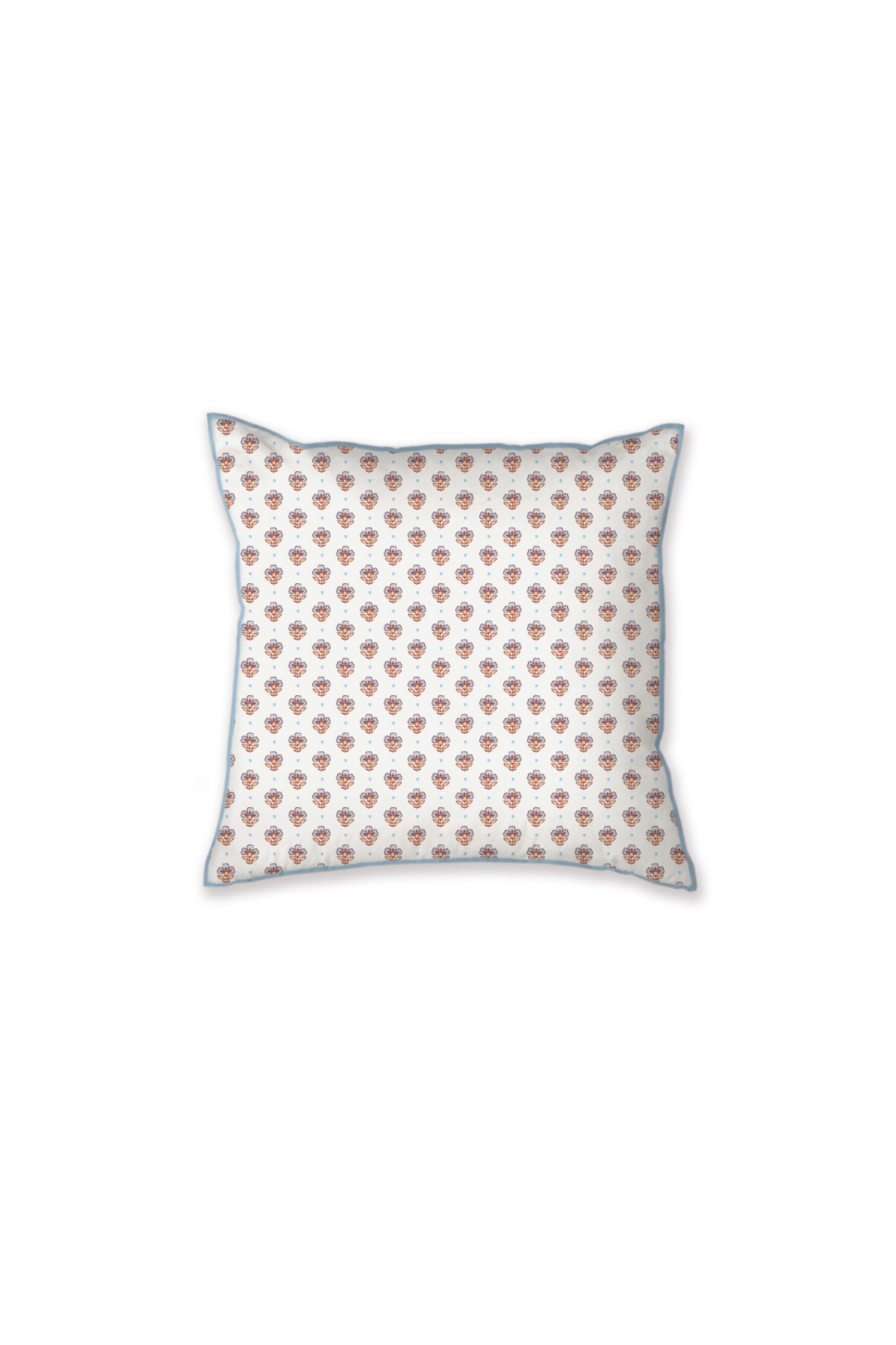 Pip Studio Jaipur Flower Decorative Cushion - Light Blue