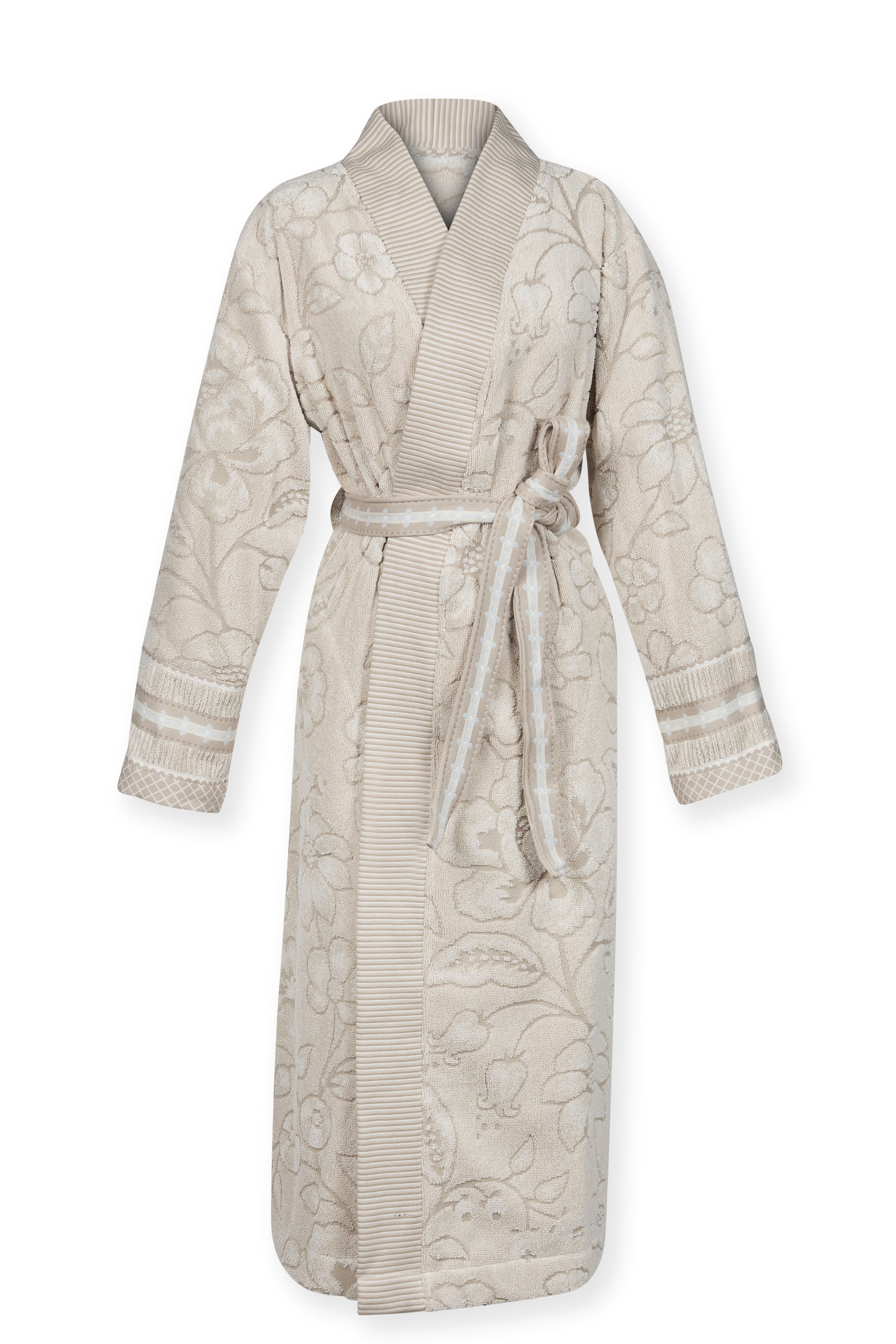 Pip Studio Jasmin Jacquard Bathrobe - Sand