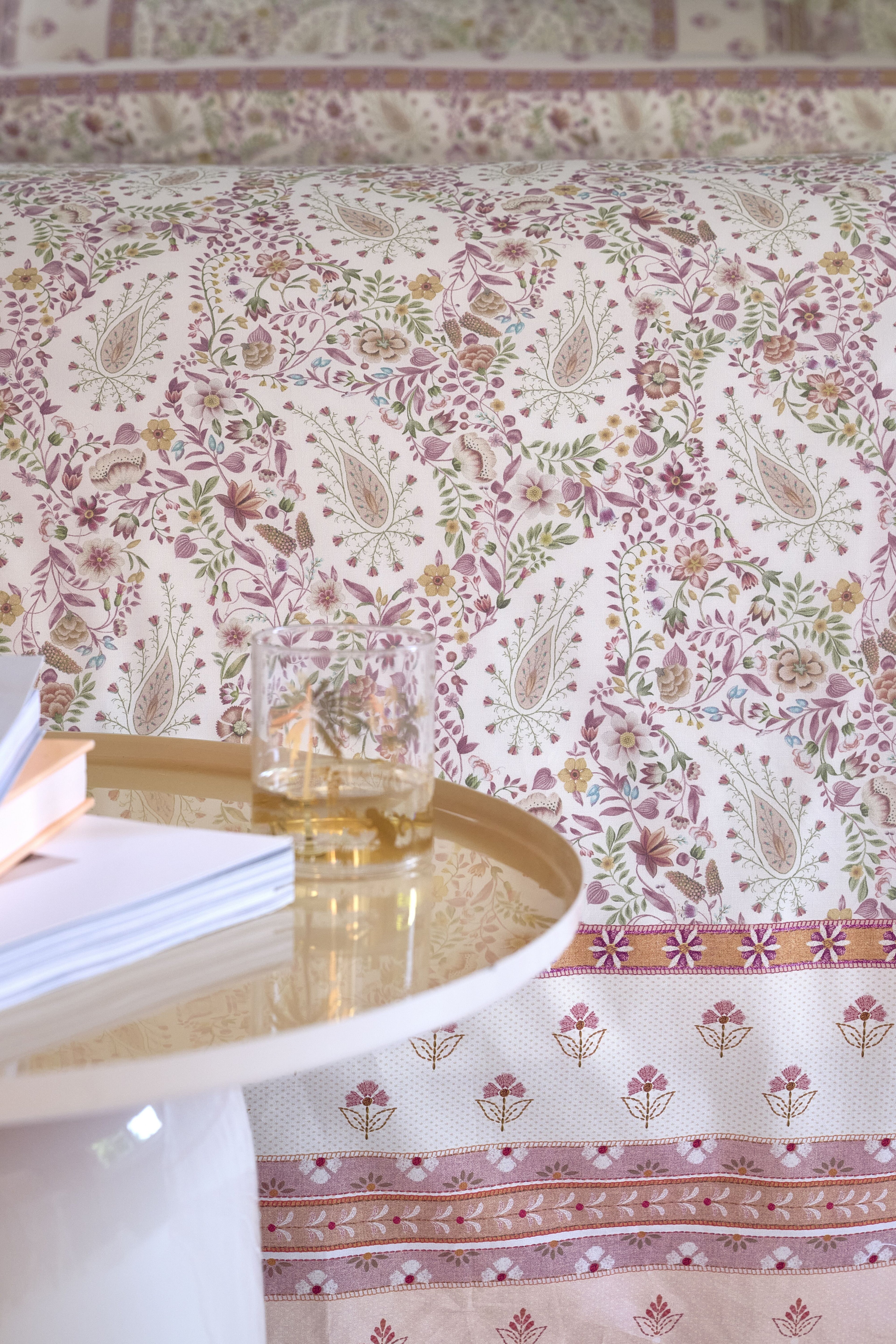 Kairi Bloom Duvet Cover - Light pink