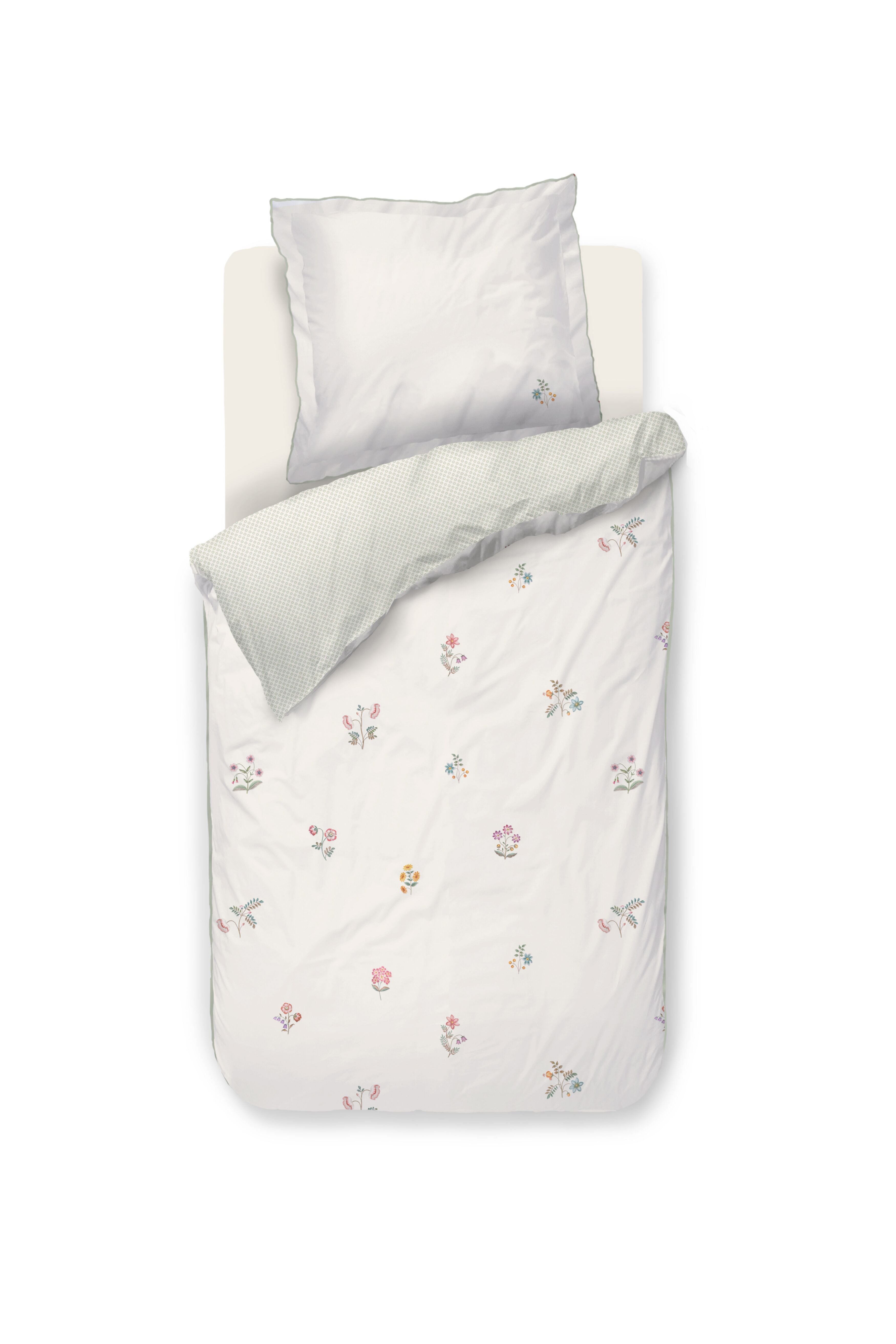 Mughal Flower Duvet Cover - Off-white
