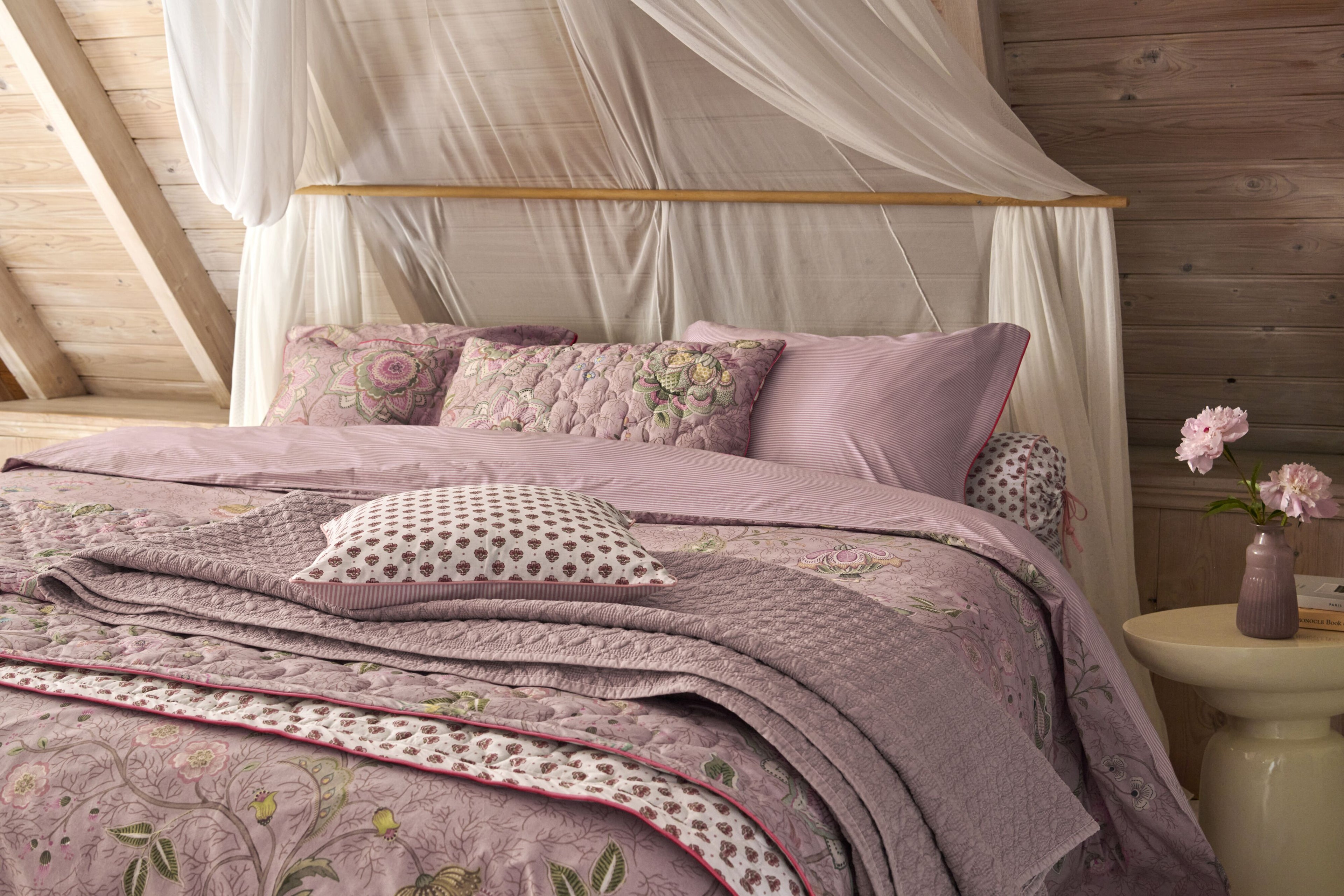 Pip Studio Mumbai Morning Sprei - Roze