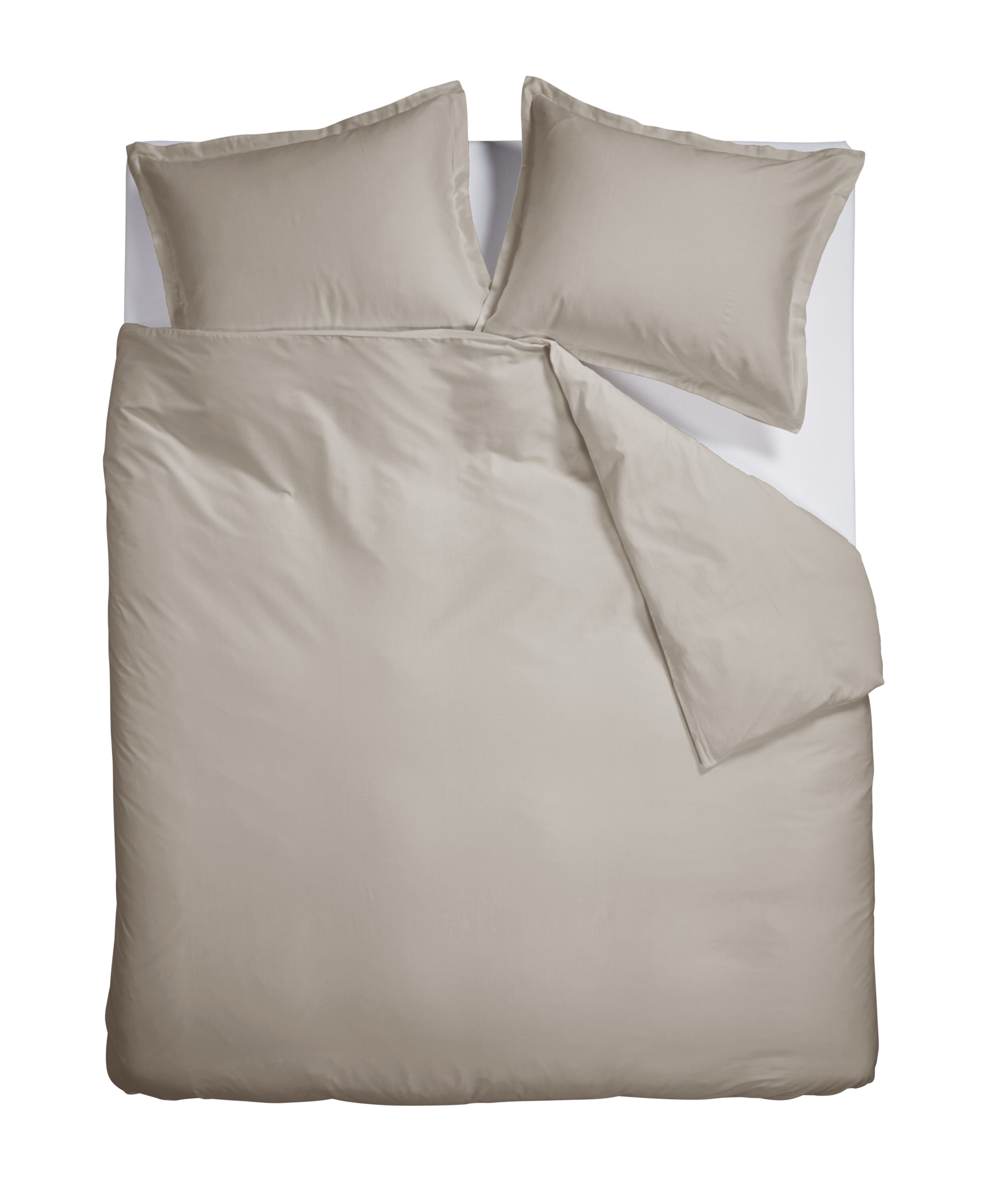 Satin Solid Duvet Cover - Sand