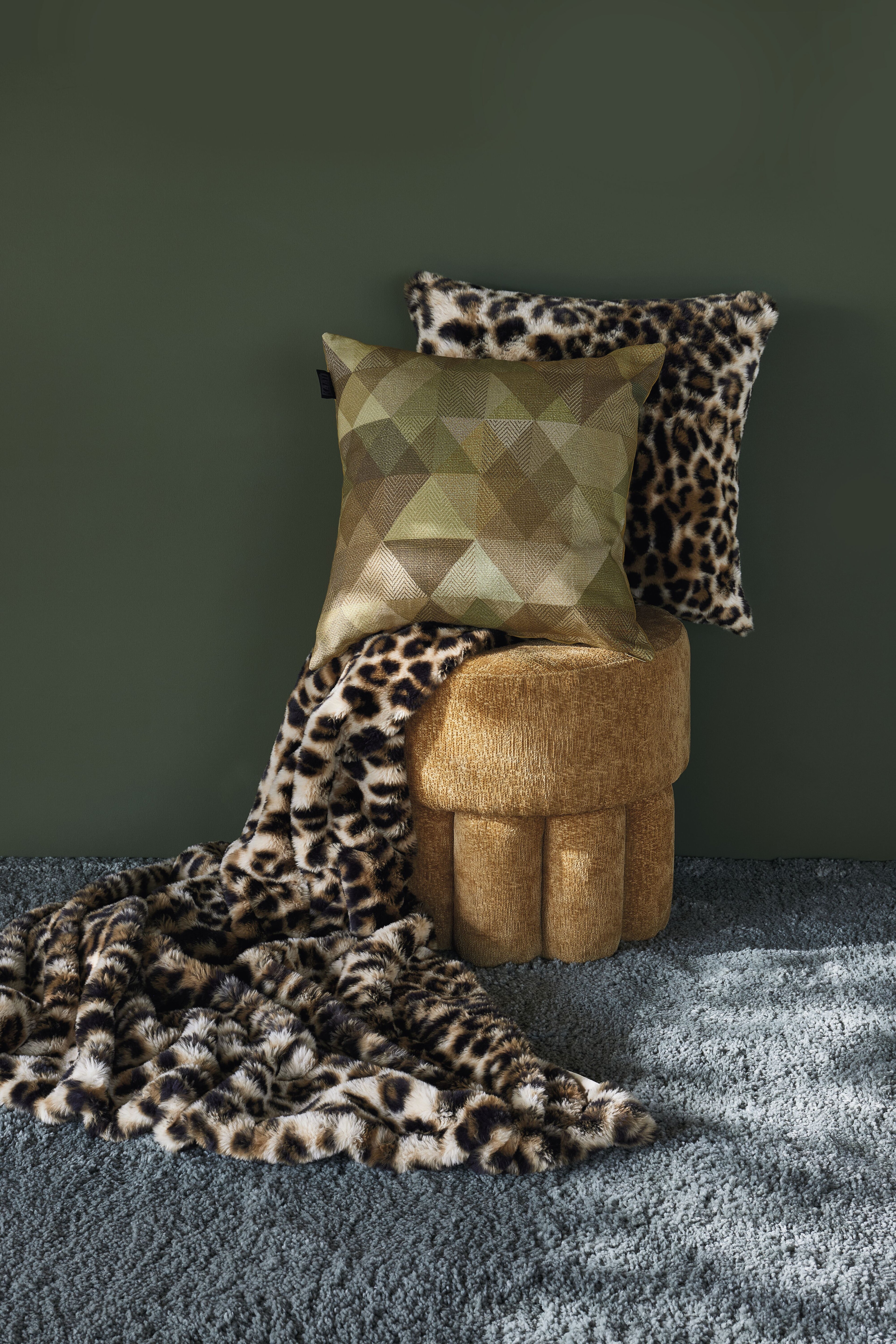 KAAT Amsterdam Alvar Decoratiekussen - Olive Green
