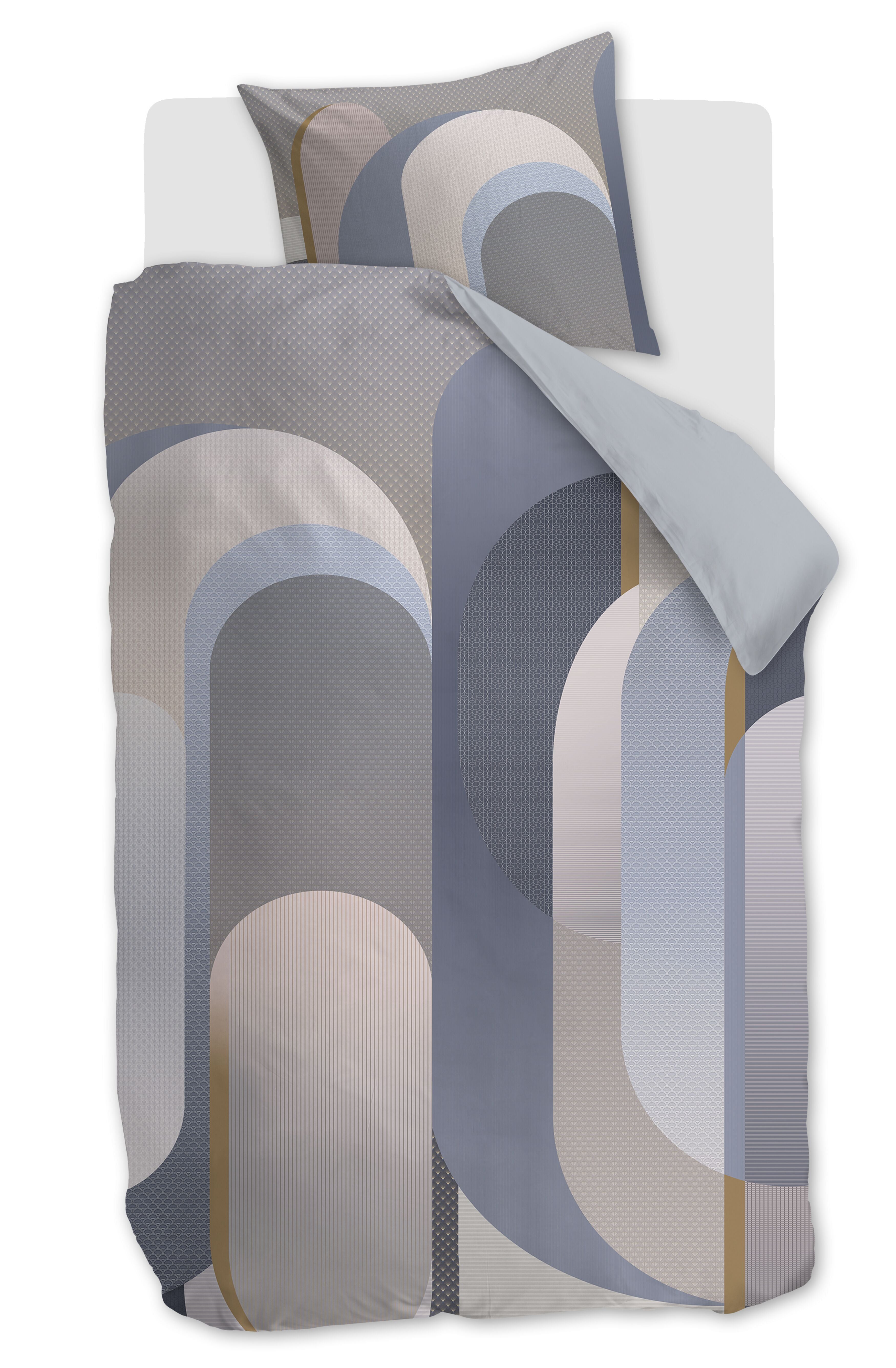 Archi Duvet Cover - Blue-grey