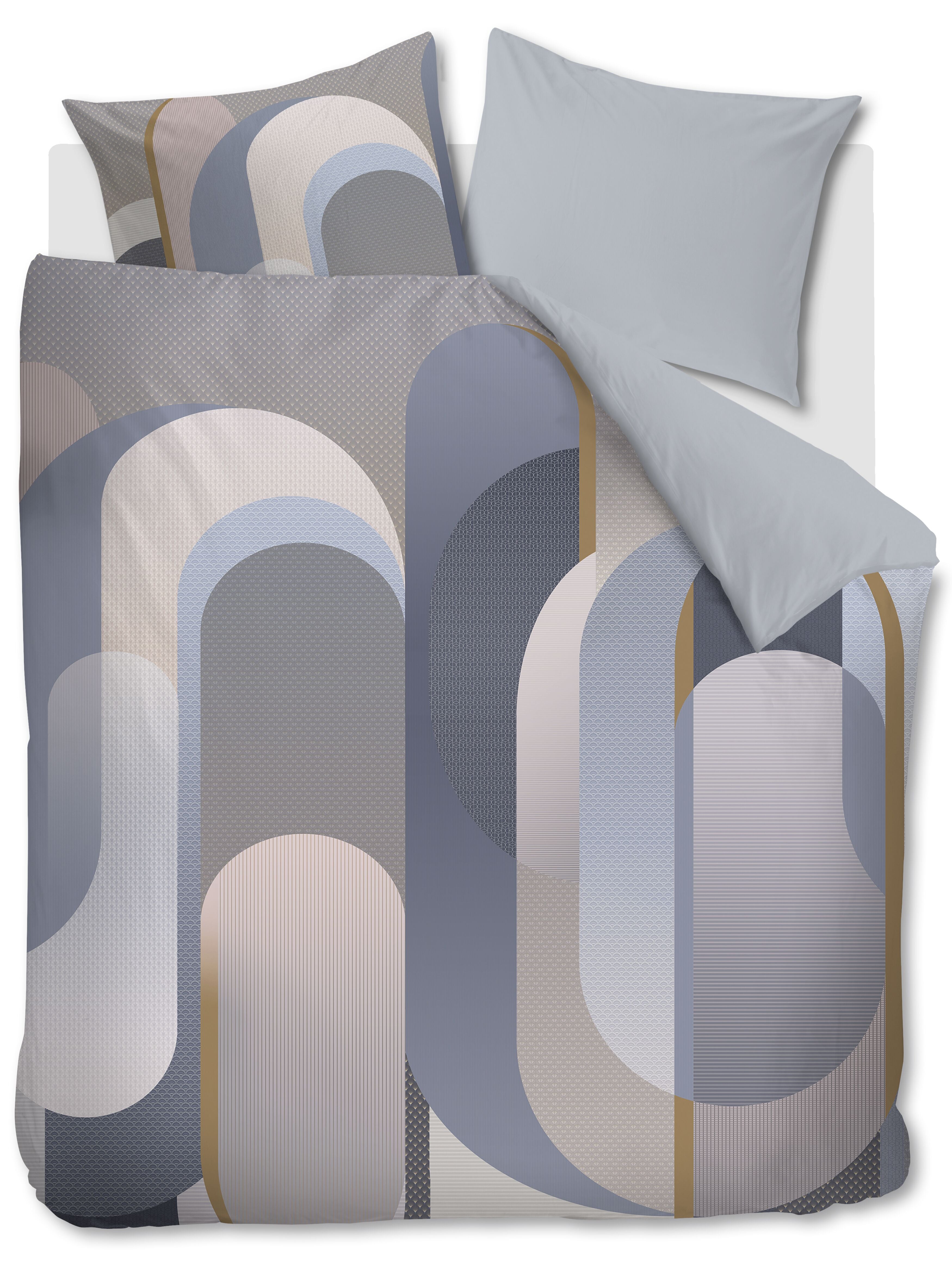 Archi Duvet Cover - Blue-grey