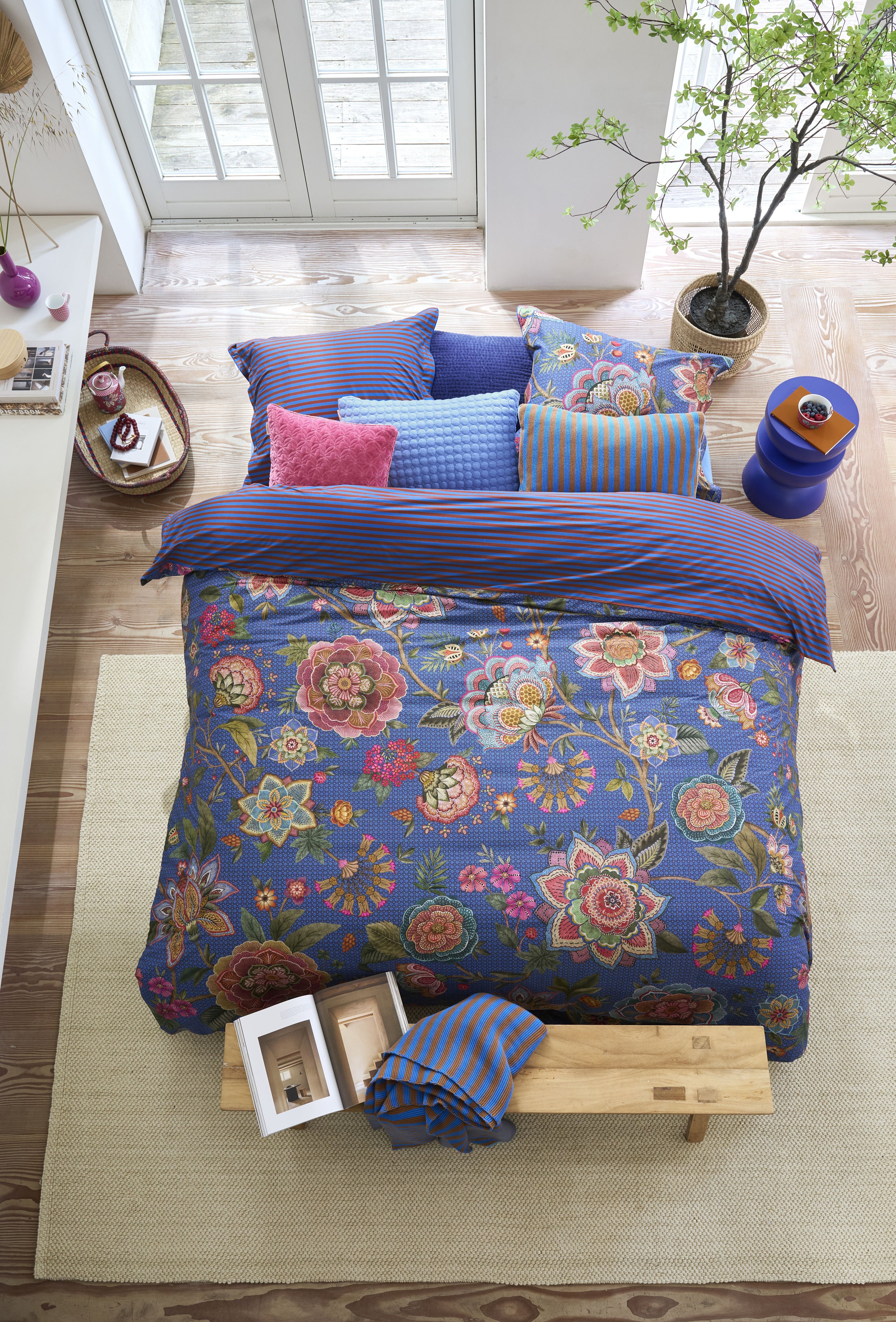 Bombay Bold Duvet Cover - Dark Blue